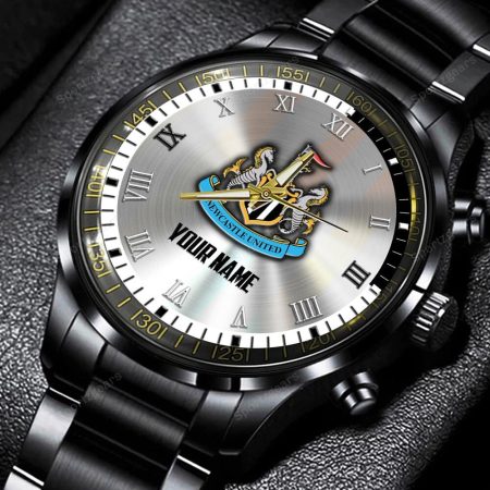 Newcastle United EPL Personalized New Black Hand Watch Gift For Fans