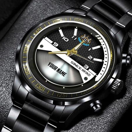 Newcastle United EPL Personalized New Black Hand Watch Gift For Fans