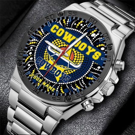 North Queensland Cowboys NRL Mode Personalized Watch Men Gift For Fans