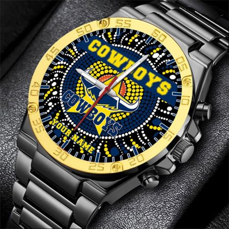 North Queensland Cowboys NRL Mode Personalized Watch Men Gift For Fans