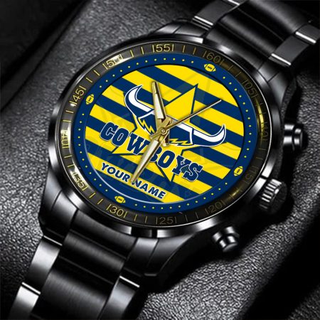 North Queensland Cowboys NRL New Personalized Black Hand Watch Gifts For Fans