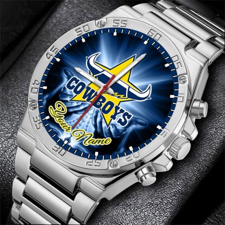 North Queensland Cowboys NRL New Style Personalized Watch Men Gift For Fans