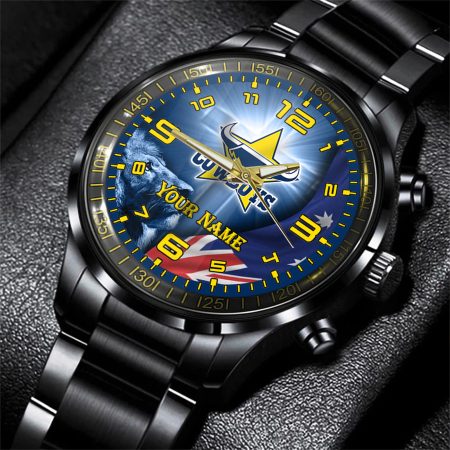 North Queensland Cowboys NRL Personalized Style 3D Men Hand Watch Gift For Fans