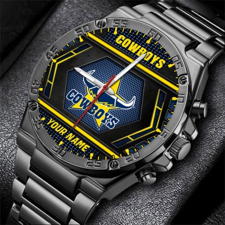 North Queensland Cowboys NRL Personalized Watch Men Gift For Fans