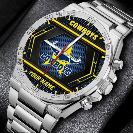 North Queensland Cowboys NRL Personalized Watch Men Gift For Fans