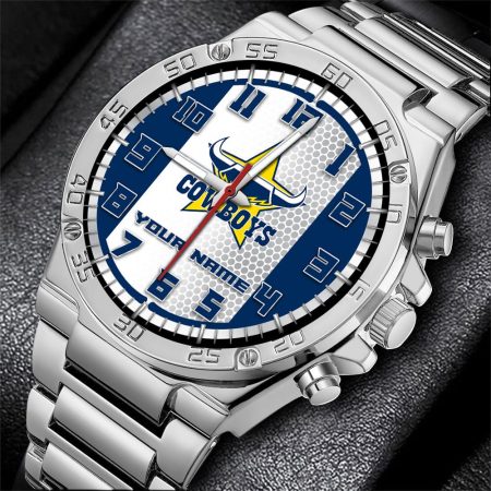 North Queensland Cowboys NRL Personalized Watch Of Wrist Of Men Gift For Fans