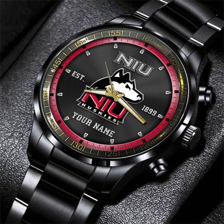 Northern Illinois Huskies NCAA Personalized Black New Hand Watch Gifts For Fans