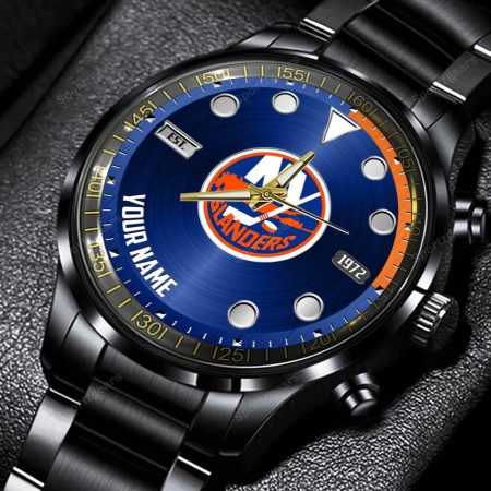 NY Islanders NHL Personalized New Black Hand Watch Gift For Fans