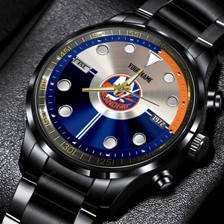 NY Islanders NHL Personalized New Black Hand Watch Gift For Fans