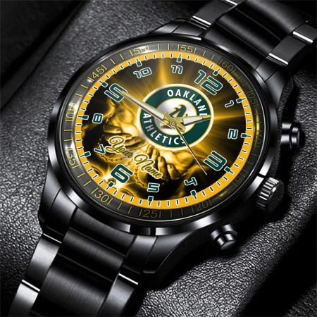 Oakland Athletics MLB Personalized Fashion 3D Men Hand Watch Gift For Fans For Father