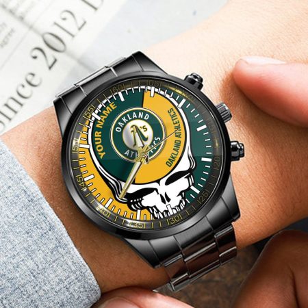 Oakland Athletics MLB Personalized Fashion 3D Men Hand Watch Gift For Fans For Father