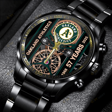 Oakland Athletics MLB Stainless Steel Watch Gift For Fan