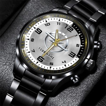 Opel Car Personalized Black Stainless Steel Hand Watch For Fan