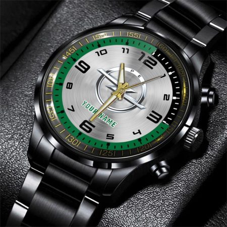 Opel Car Personalized Black Stainless Steel Hand Watch For Fan