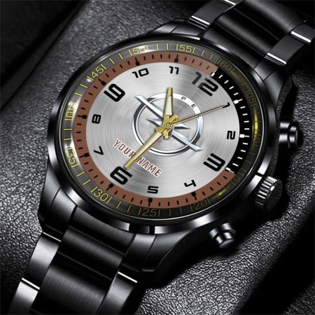 Opel Car Personalized Black Stainless Steel Hand Watch For Fan