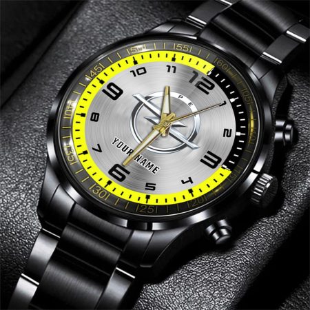 Opel Car Personalized Black Stainless Steel Hand Watch For Fan