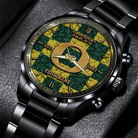 Oregon Ducks NCAA Personalized Black New Hand Watch Gifts For Fans