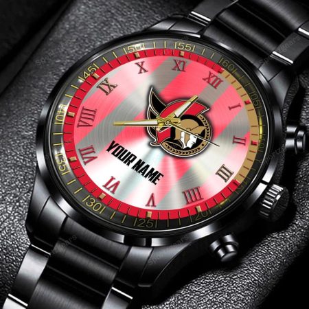 Ottawa Senators NHL Personalized New Black Hand Watch Gift For Fans