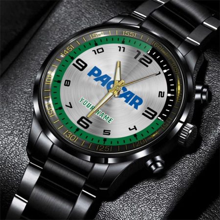 Paccar Truck Personalized Black Stainless Steel Hand Watch For Fan