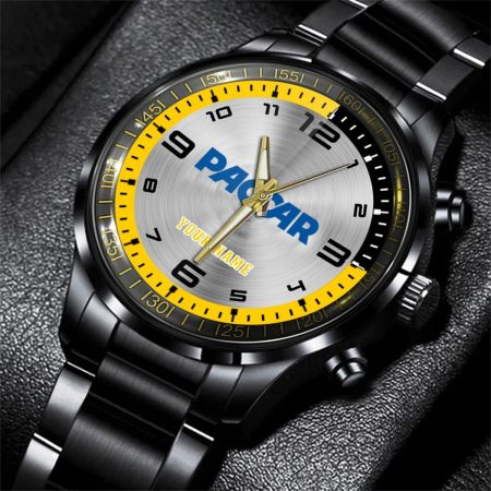 Paccar Truck Personalized Black Stainless Steel Hand Watch For Fan