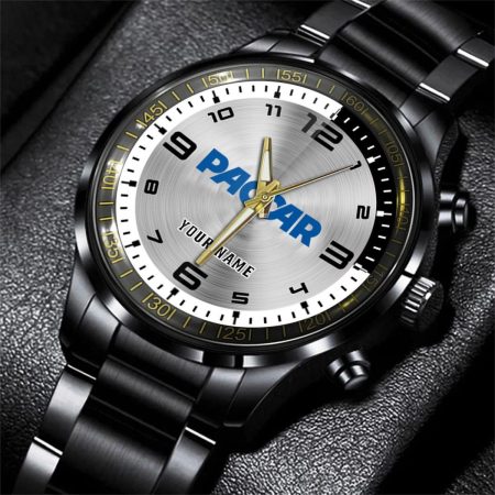Paccar Truck Personalized Black Stainless Steel Hand Watch For Fan