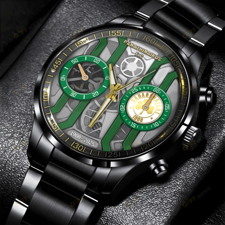 Panathinaikos Super League F.C Stainless Steel Watch Gift For Fan