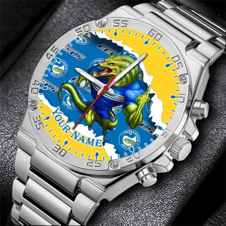 Parramatta Eels NRL Fashion Personalized Watch Men Gift For Fans