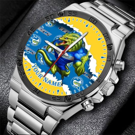 Parramatta Eels NRL Fashion Personalized Watch Men Gift For Fans