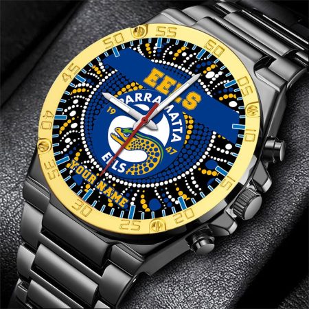 Parramatta Eels NRL Mode Personalized Watch Men Gift For Fans