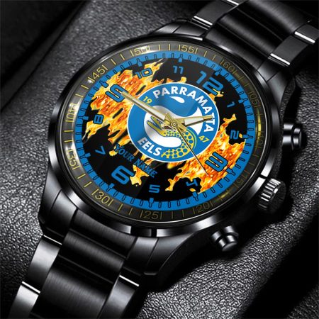 Parramatta Eels NRL Personalized 3D Men Hand Watch Gift For Fans For Father For Fan