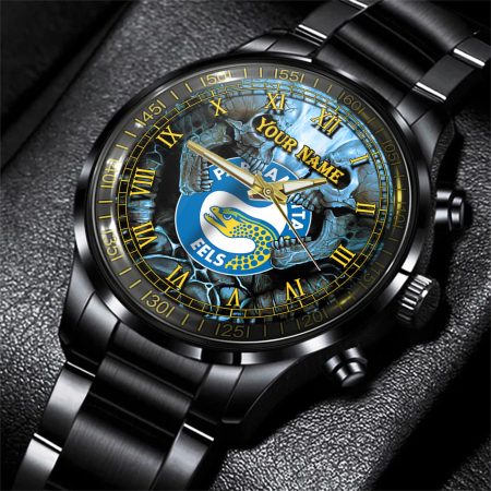 Parramatta Eels NRL Personalized 3D Men Skull Hand Watch Gift For Fans