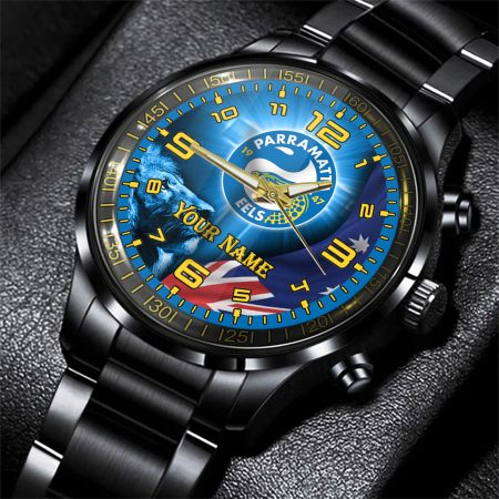 Parramatta Eels NRL Personalized Style 3D Men Hand Watch Gift For Fans