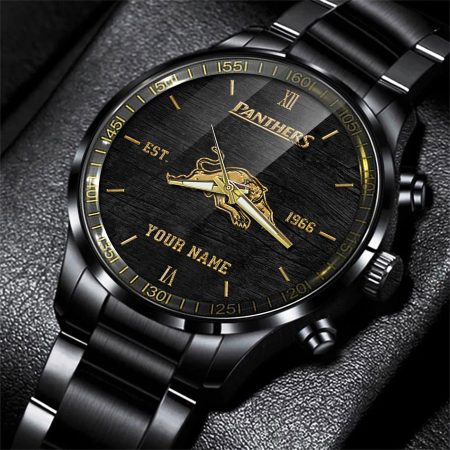 Penrith Panthers NRL Black Fashion Watch Custom Your Name