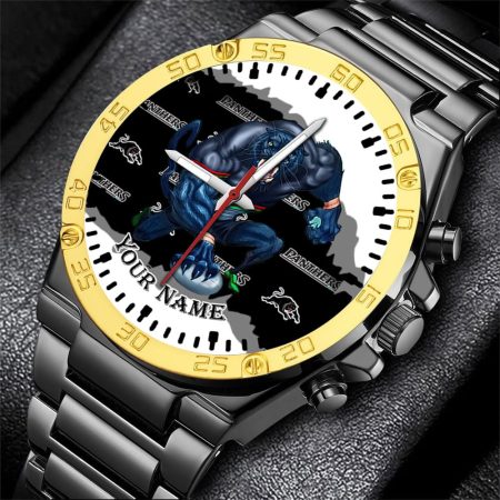 Penrith Panthers NRL Fashion Personalized Watch Men Gift For Fans