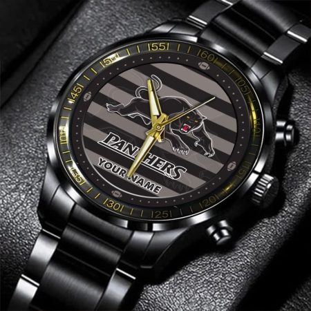 Penrith Panthers NRL New Personalized Black Hand Watch Gifts For Fans