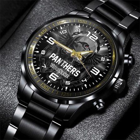 Penrith Panthers NRL Personalized 3D Men Skull Hand Watch Gift For Fans For Father For Fan