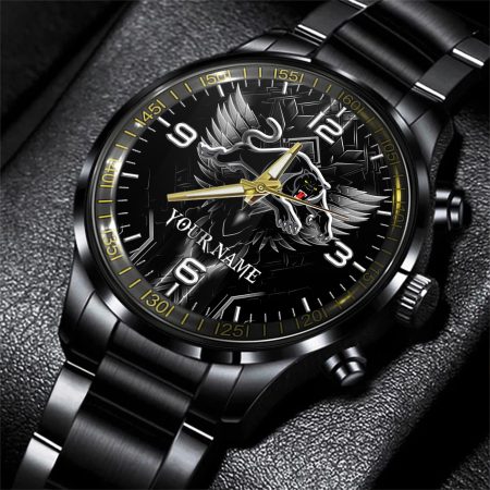 Penrith Panthers NRL Personalized Black Hand Watch Gift For Fans