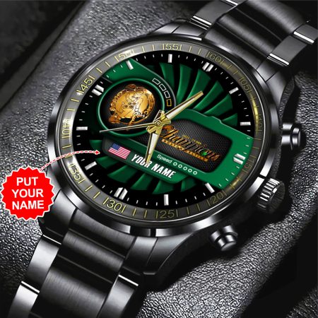 Personalized Boston Celtics MLS Black Stainless Steel Watch Gift For Fan