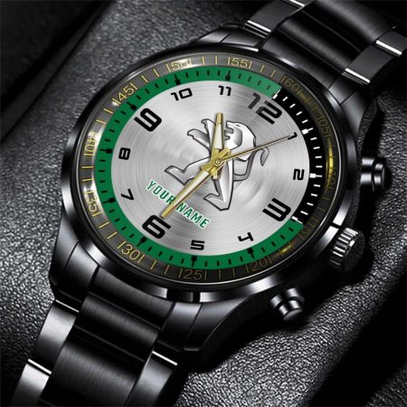 Peugeot Motorcycle Personalized Black Stainless Steel Hand Watch For Fan