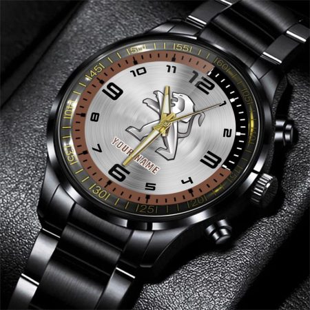 Peugeot Motorcycle Personalized Black Stainless Steel Hand Watch For Fan