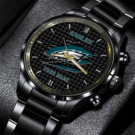 Philadelphia Eagles NFL Personalized Sport Black Fashion Watch