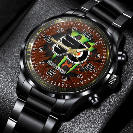 Philadelphia Flyers NHL Personalized 3D Black Men Hand Watch Gift For Fans