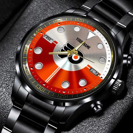 Philadelphia Flyers NHL Personalized New Black Hand Watch Gift For Fans