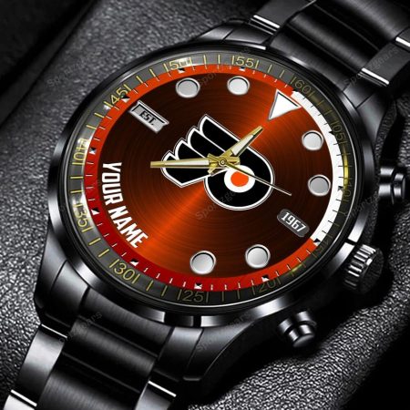Philadelphia Flyers NHL Personalized New Black Hand Watch Gift For Fans