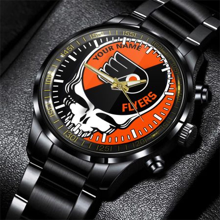 Philadelphia Flyers NHL Skull Personalized Hand Watch Gift For Fans