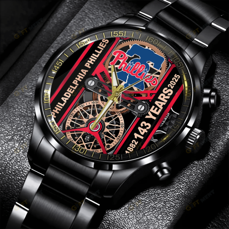 Philadelphia Phillies MLB Stainless Steel Watch Gift For Fan