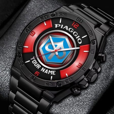 Piaggio Motorcycles Personalized New Stainless Steel Hand Watch For Fans