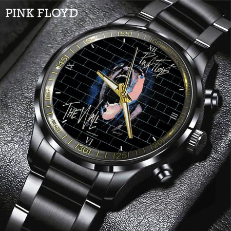 Pink Floyd Music Black Stainless Steel Watch Gift For Fan
