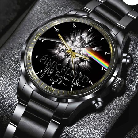 Pink Floyd Music Black Stainless Steel Watch Gift For Fan