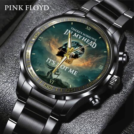 Pink Floyd Music Black Stainless Steel Watch Gift For Fan